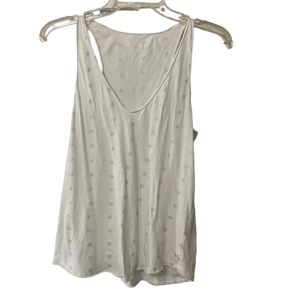 Zadig & Voltaire Hilda Scoop Embellished Tank Top S White with Silver Detail - Picture 15 of 15